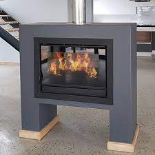Cubo 1200 Double Sided Insert Fireplace