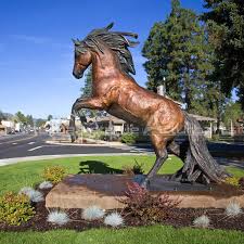 Rearing Horse Sculpture