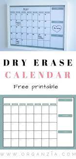 diy monthly planner dry erase calendar