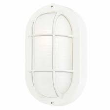Oval One Light Outdoor Wall Fixture By
