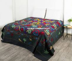 beautiful suzani bedspread embroidered