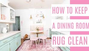 how to keep a dining room rug clean