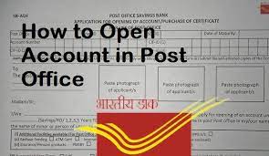 how to open account in post office