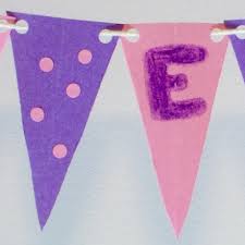 how to make an easter pennant banner