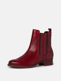 Изберете от онлайн магазин за обувки пещера стил дамски боти от естествена кожа в червено само за 115лв. Tamaris Cherveni Boti Kozha Obuvki Obuvki Differenta Bg