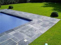 Blue Stone Pool Coping And Patio