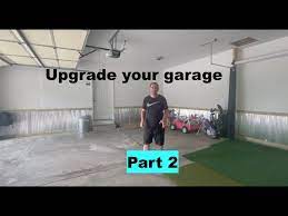 garage with corrugated steel