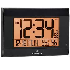 Marathon Atomic Digital Wall Clock With