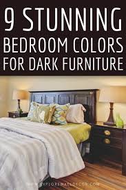 bedroom paint colors for dark furniture