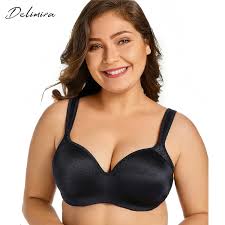 Hot Sale Delimira Womens Jacquard Smooth Underwire Lightly