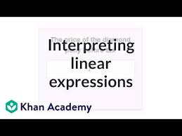 Interpreting Linear Expressions 1