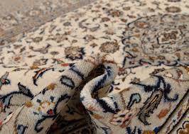kashan persian rug white 300 x 196 cm