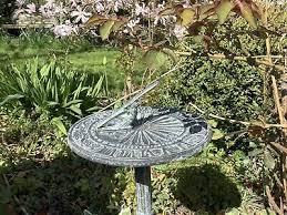 Metal Cast Iron Garden Sundial Ornament