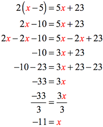 Solving Multi Step Equations Chilimath