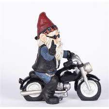peace biker gnome