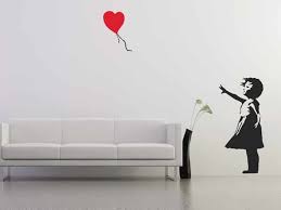 Banksy Balloon Girl Wall Stickers