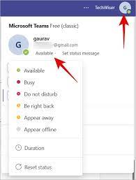 microsoft teams status what they mean