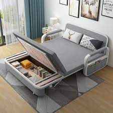 Light Gray Sleeper Sofa Bed Loveseat