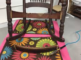 upholstering an antique rocking chair