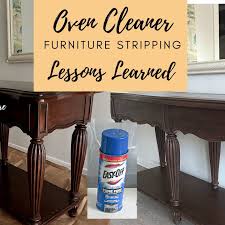 easy off oven cleaner turned furniture