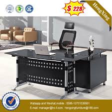 Office Table With Tempered Glass