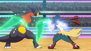 Pokemon Battle] - Mega Lucario vs Garchomp - YouTube