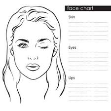 make up face charts vector images 81