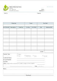Medical Invoice Template Invoice Manager For Excel