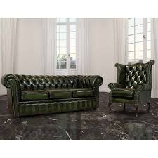 queen anne wing chair sofa suite in