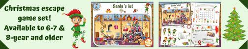 Christmas caper was a seasonal escape room first created for the 2016 holiday season. Christmas Escape Room Kit Santa S List Treasure Hunt 4 Kids