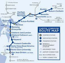 Capital Corridor Train Route Map For Northern California