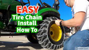 the easy way to install tire chains for