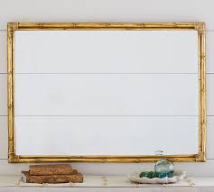Bamboo Gold Accent Wall Mirror