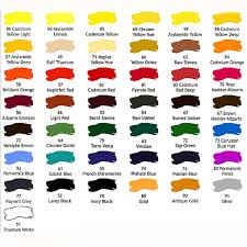 45 Abundant Oil Paints Colour Chart