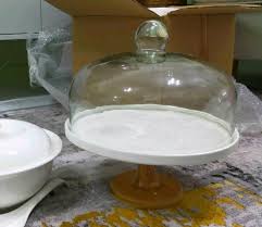 Cake Stand With Glass Dome Cover