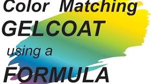 Color Matching Gel Coat Using A Formula Rayplex Limited