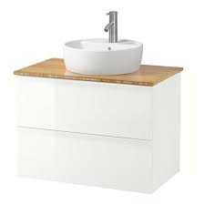Комплектът кухненска мивка с шкаф се отличава с функционалност и комфорт на малко пространство. Godmorgon Tolken Tornviken Shkaf S Plot I Mivka 45sm Ikea Ikea Godmorgon Waschtisch Ikea Badezimmer Ablage