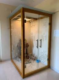 Pooja Room Glass Door