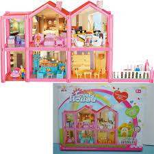 Giá bán | Mô hình nhà búp bê cỡ lớn cho các bé chơi đồ chơi Barbie chất  liệu nhựa an toàn cho bé đảm bảo tiêu chuẩn vệ sinh