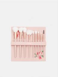 makeup brushes 9 pack color pastel pink