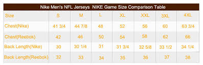 Size Chart Cheap Dallas Cowboys Nfl Jersey Free Shipping