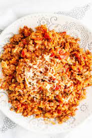 spanish rice with ground beef craving