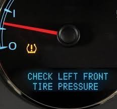 low tire pressure warning sign
