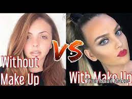 little mix without makeup vs with