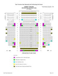 seating chart san francisco war