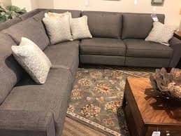 evenly sized l shaped sectional