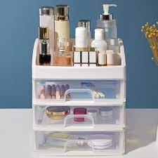 plastic makeup organizer drawers