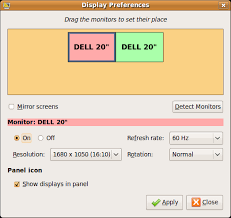 ubuntu tips how to setup dual monitor
