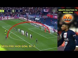 free kick goal vs lille