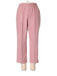 Details About Nwt Alfred Dunner Women Pink Casual Pants 14 Petite